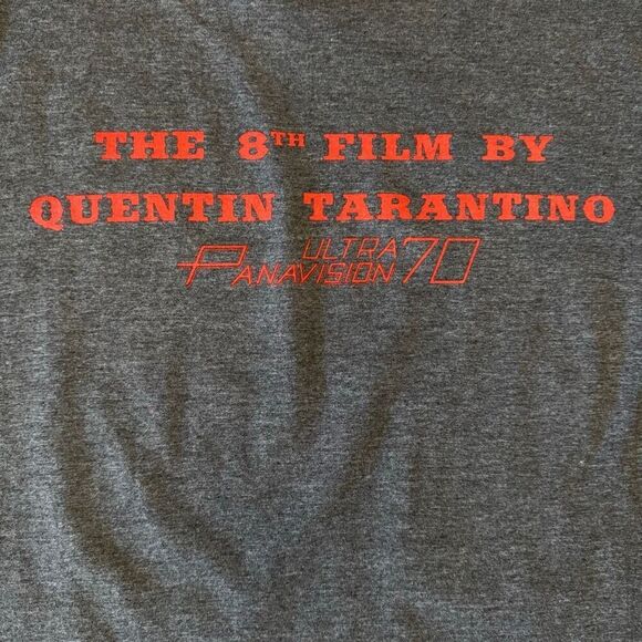 Quentin Tarantino The Hateful Eight Gray Movie Shirt Mens Size Medium Western - Picture 5 of 5